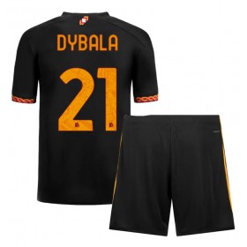 AS Roma Paulo Dybala #21 Tredje Kläder Barn 2023-24 Kortärmad (+ Korta byxor)